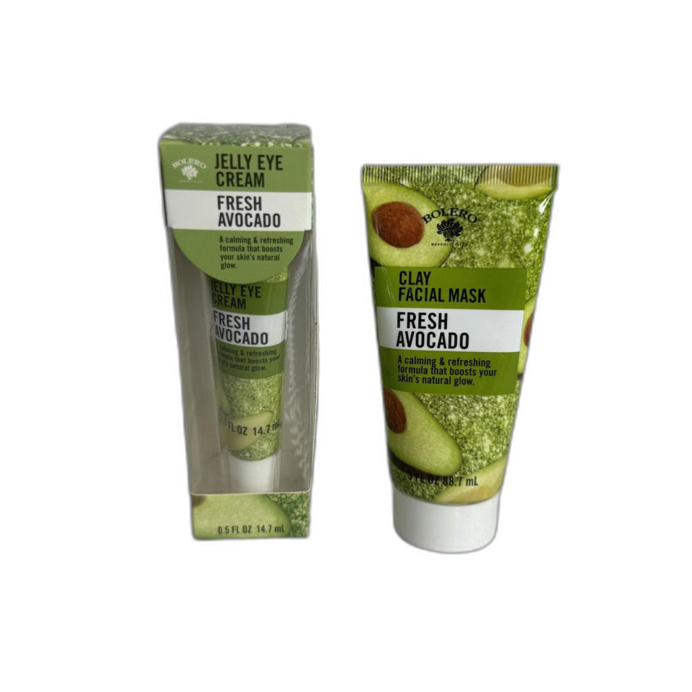 Bolero Beverly‎ Fresh Avocado Clay Mask Jelly Eye Cream Set 2pc 2.97oz Skincare